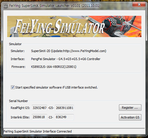 knife edge software realflight 7 activation stays gray